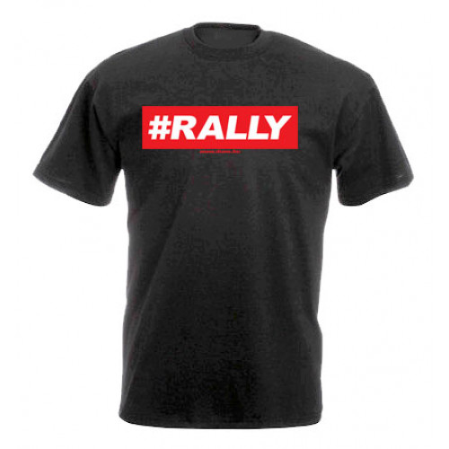 #RALLY férfi póló, fekete #RALLY férfi póló, fekete
